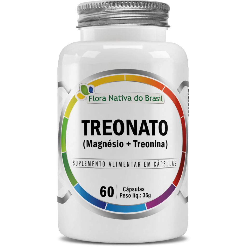 Magnésio L Treonato (60 Cápsulas) - Flora Nativa do Brasil
