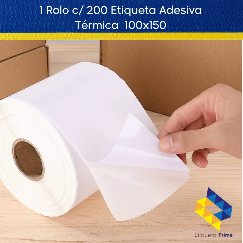 Etiqueta Adesiva TÉRMICA 100x150 ECOMMERCE (NÃO PRECISA DE RIBBON)