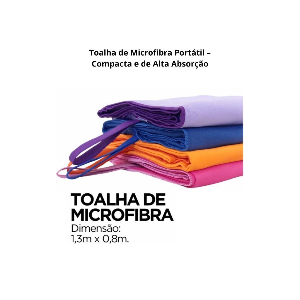 Toalha Microfibra Portátil Grande 130x80cm Multiuso com Elástico Embutido em Oferta na Shopee