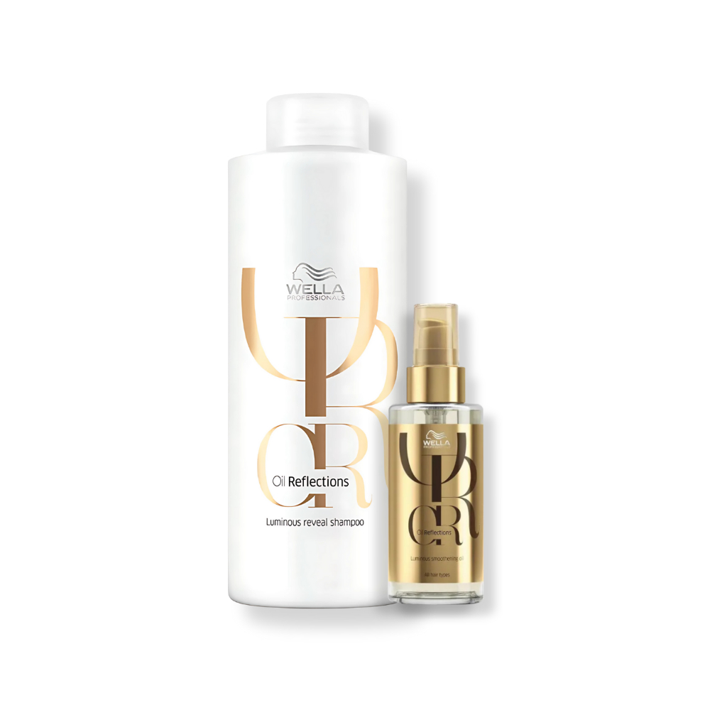 Kit Wella - Shampoo 1L e Óleo 100ml Oil Reflections