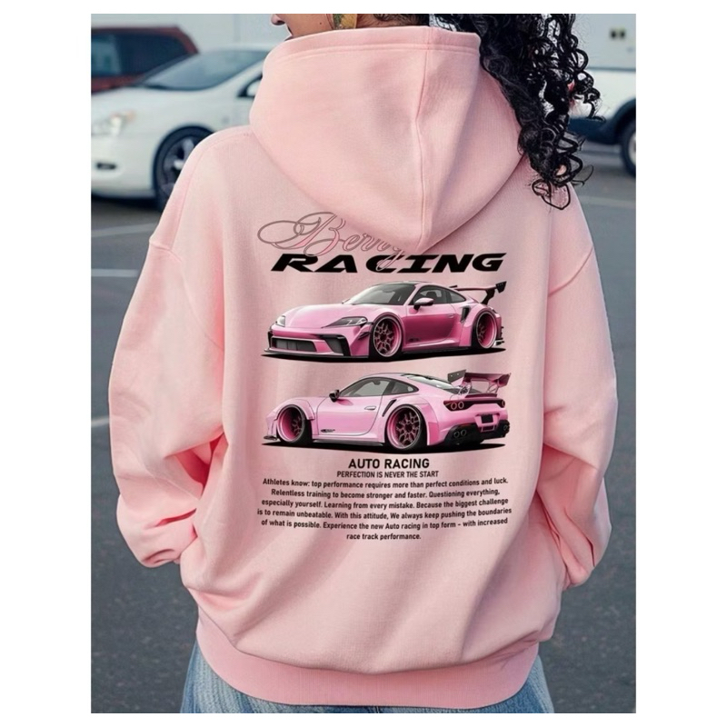 Moletom Canguru Unissex Casual Estampado Entusiastas de Carros Blusa Frio Outono Inverno Top Lançamento Envio Rapido