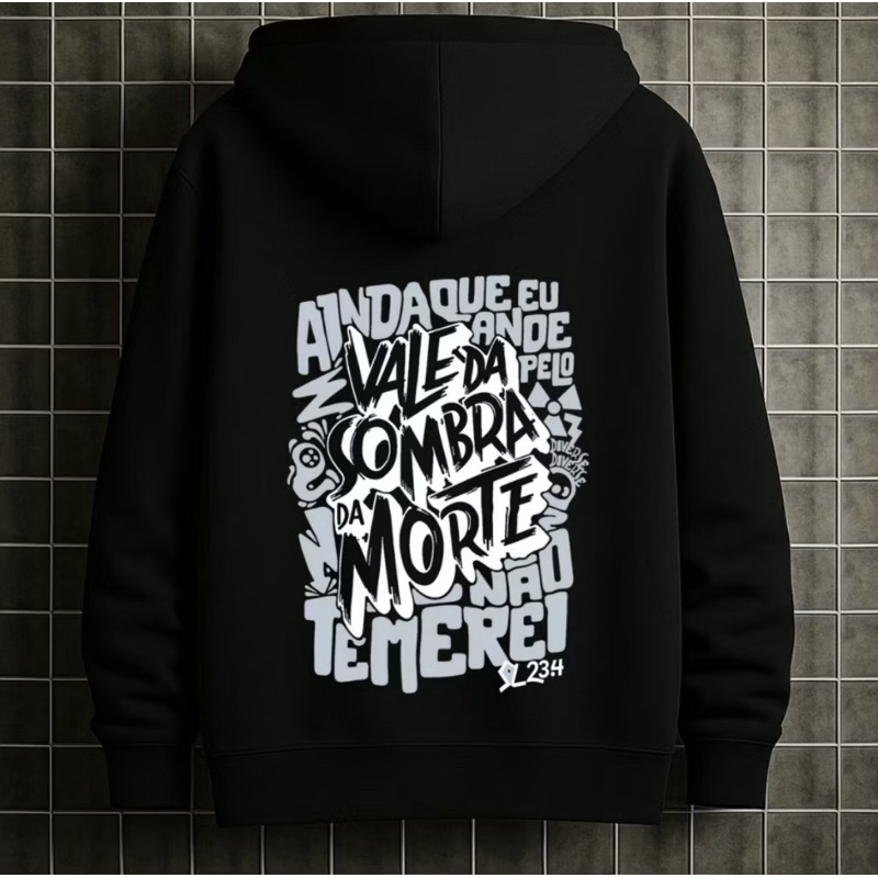 Blusa Moletom Canguru Evangelho Cristão Inverno Frio Flanelado Jesus Gospel com Capuz Macio Masculino Unissex