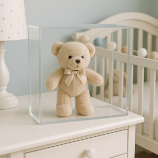 Moldura Caixa em Acrílico Mesa Expositor Para Recordações e Objetos Decorativos em Oferta na Shopee