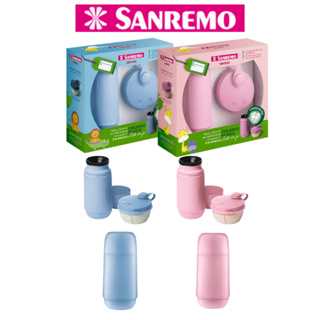 Conjunto Garrafa Térmica Infantil + Pote Dosador Com Divisórias Kit Passeio Sanremo Kit Presente em Oferta na Shopee