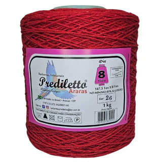 Barbante Prediletto Fio 8 1kg em Oferta na Shopee