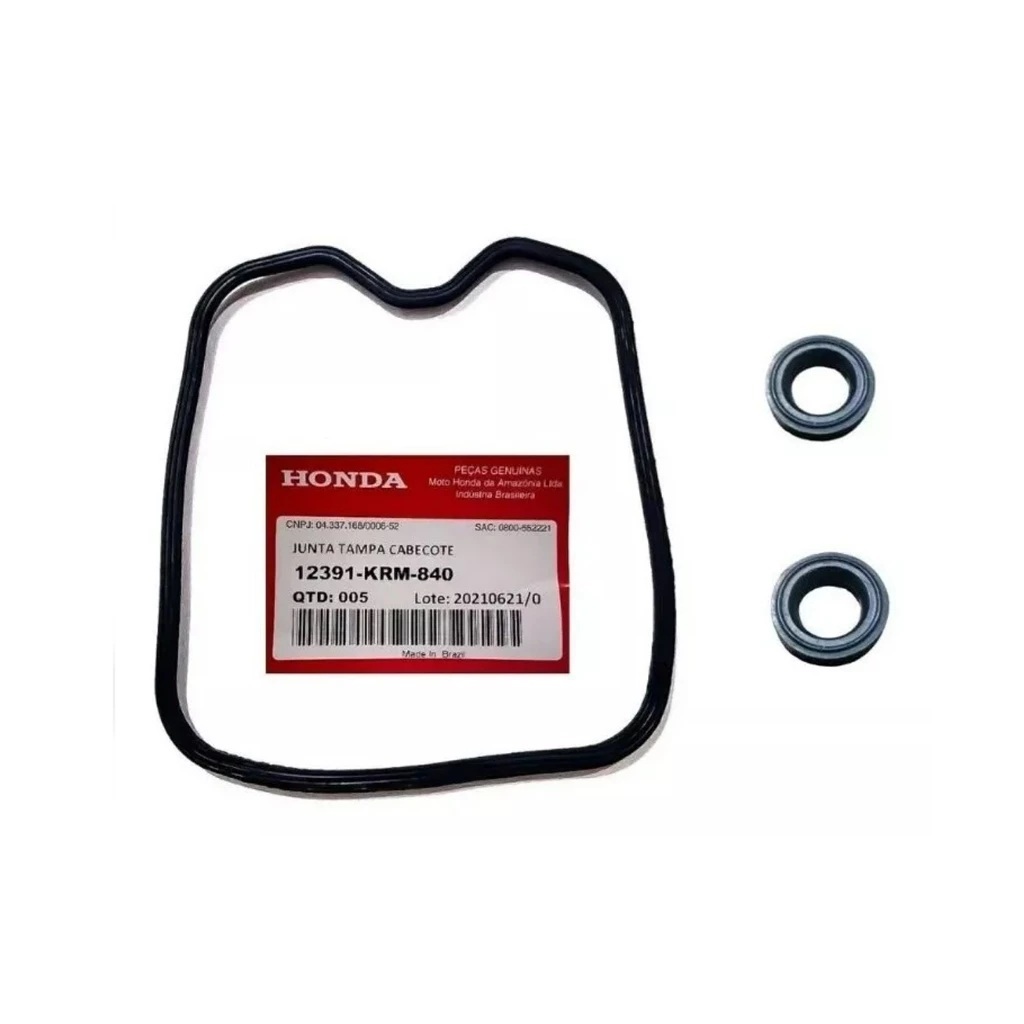 Guarnição da Tampa de Válvulas + 2 Coxim Honda CG 150 2004 A 2015 CG 125 2009 A 2018 Original em Oferta na Shopee