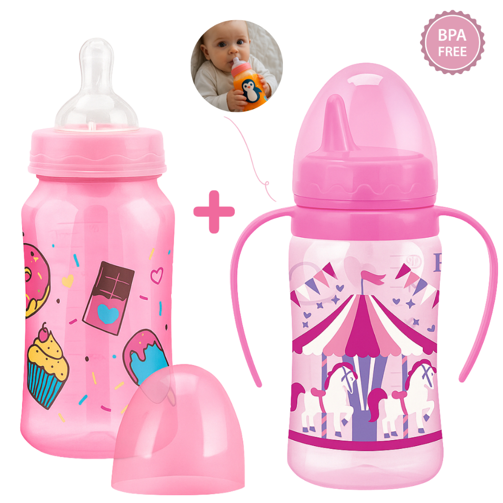 2 Copos para Bebê Treinamento Seguro e Confortável