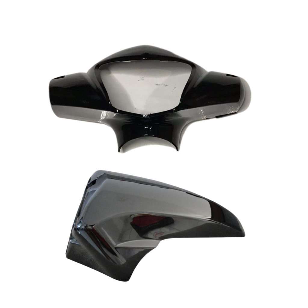 carenagem do farol e paralama dianteiro preto Jet 49 e 50cc shineray cinquentinha Jet 125