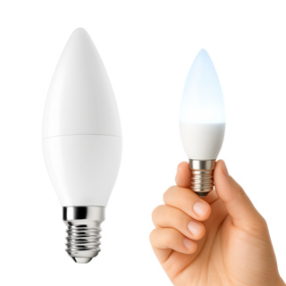 Lâmpada Led Vela Leitosa Balão Para Lustres e Abajur 4,7w 6500K E14 Bivolt em Oferta na Shopee