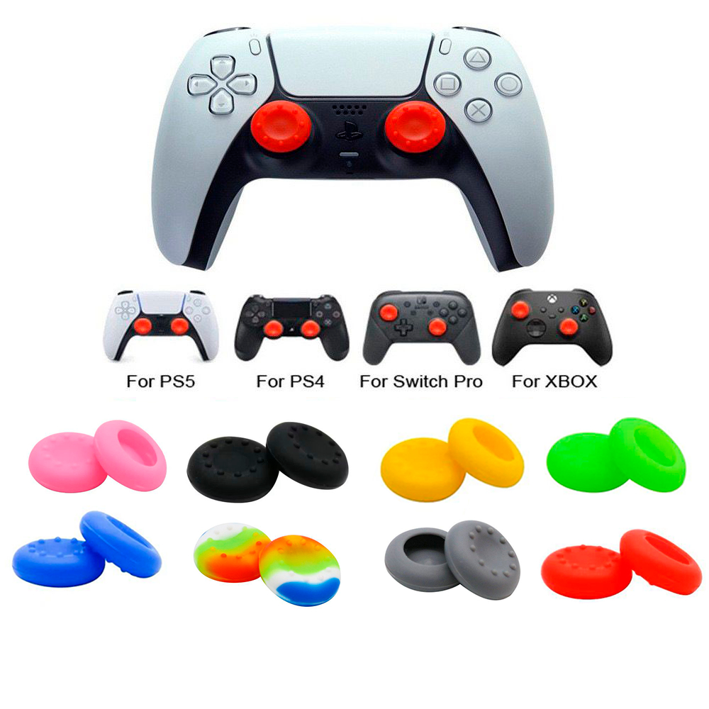 Par de Grips Silicone para Controle Ps2 Ps3 Ps4 Ps5 Switch Grip Xbox 360 Xbox One Ótima Qualidade em Oferta na Shopee