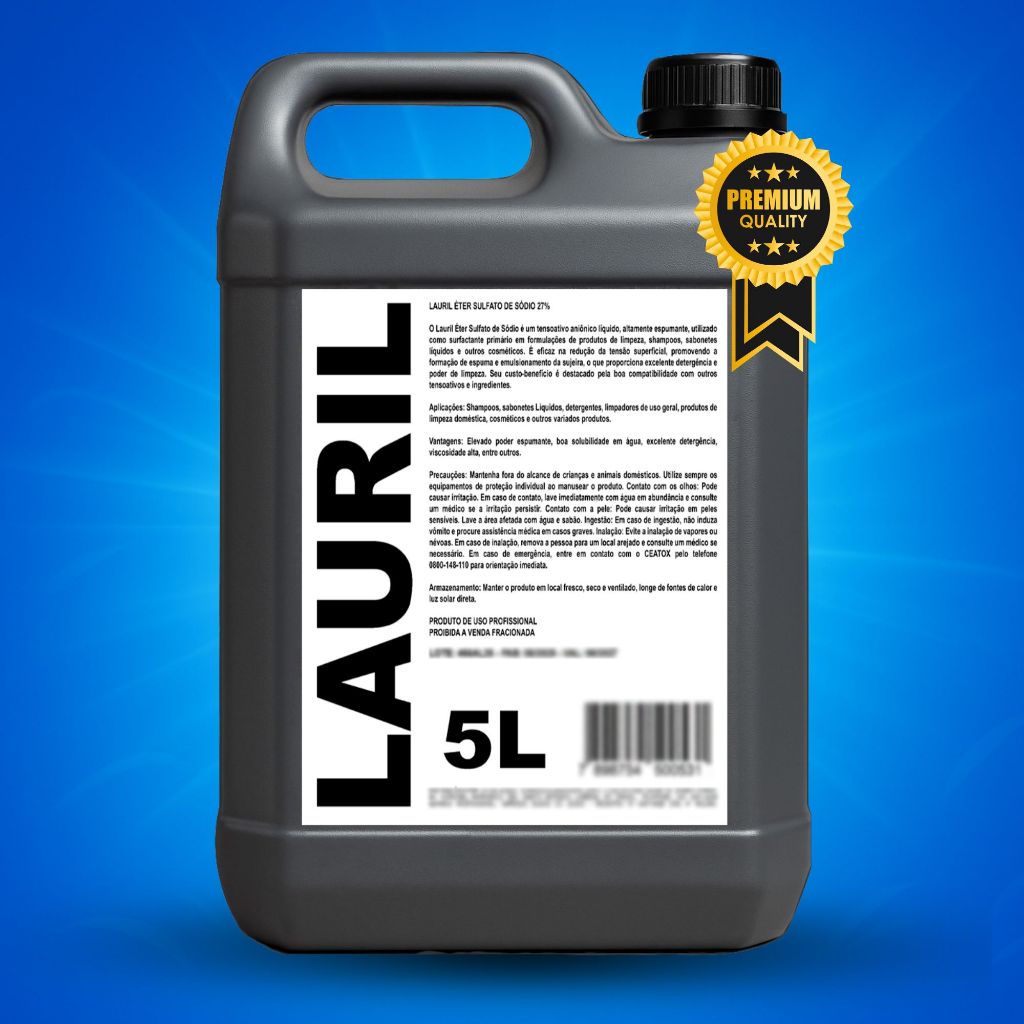 Lauril 27% Líquido - Matéria-Prima para Sabão, Shampoos e Detergentes Espumante Líquido em Oferta na Shopee