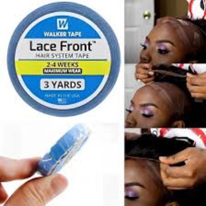 Fita Adesiva Capilar Mega Hair Prótese Lace Front Extra Forte 3 Yards Walker 0,80 em Oferta na Shopee