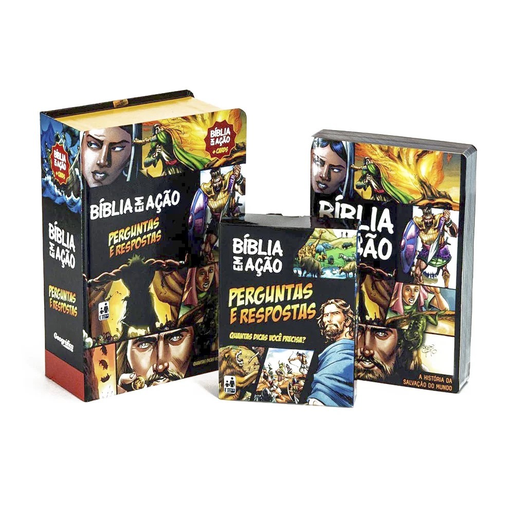 Box Bíblia em Ação - Perguntas e Respostas em Oferta na Shopee