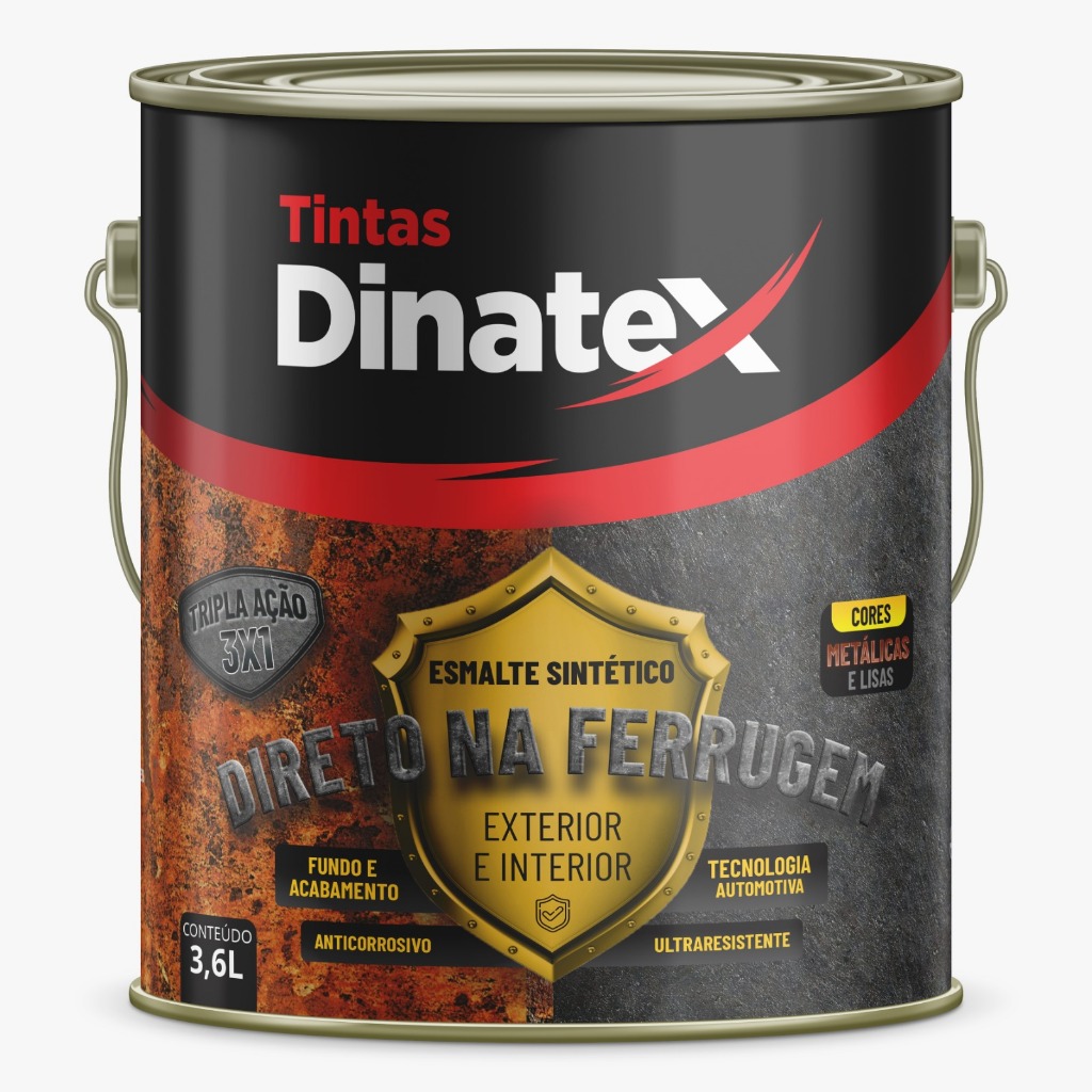 ESMALTE DIRETO NA FERRUGEM DINATEX 3,6L