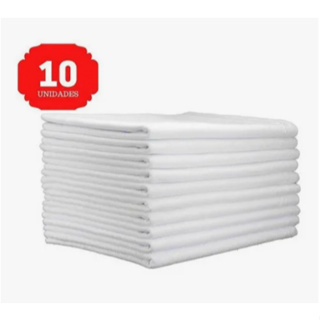 Kit 10 Pano De Prato Liso Branco Cozinha Pintar H Carvalho em Oferta na Shopee