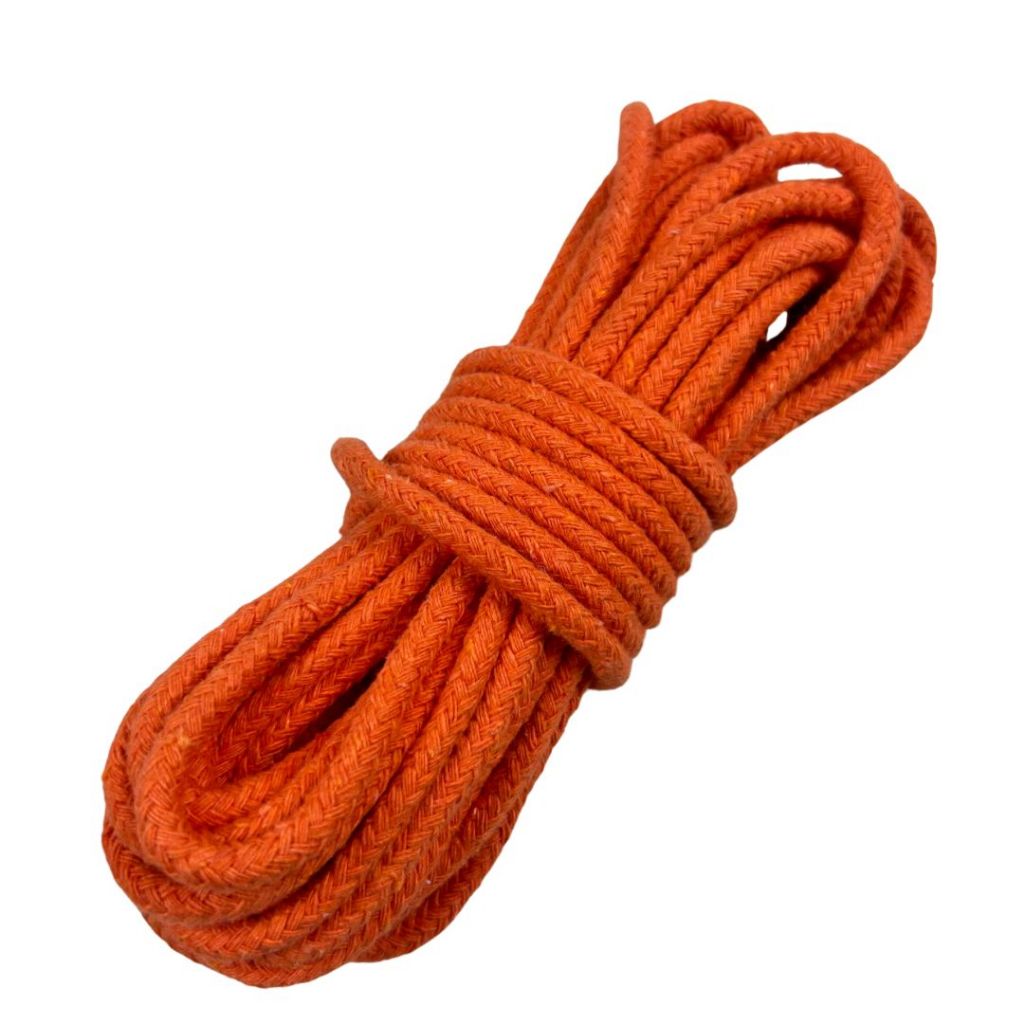 Corda Trançada de Algodão 6 Milímetros Com 5 Metros