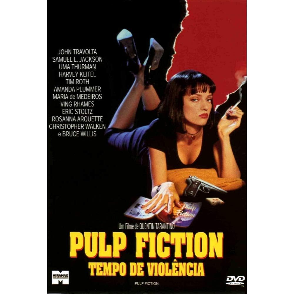 DVD Original Pulp Fiction - Tempo De Violência (John Travolta, Samuel L. Jackson, Uma Thurman, Bruce Willis)