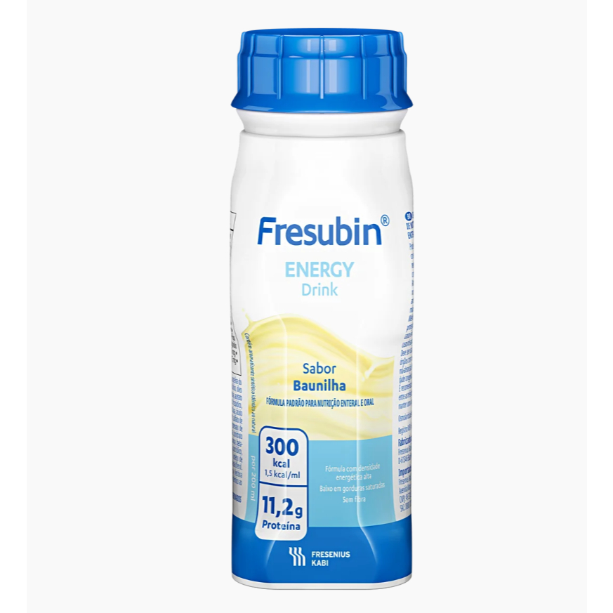 Fresubin Energy Drink BAUNILHA 200ml - Kit Com 8 - Fresenius