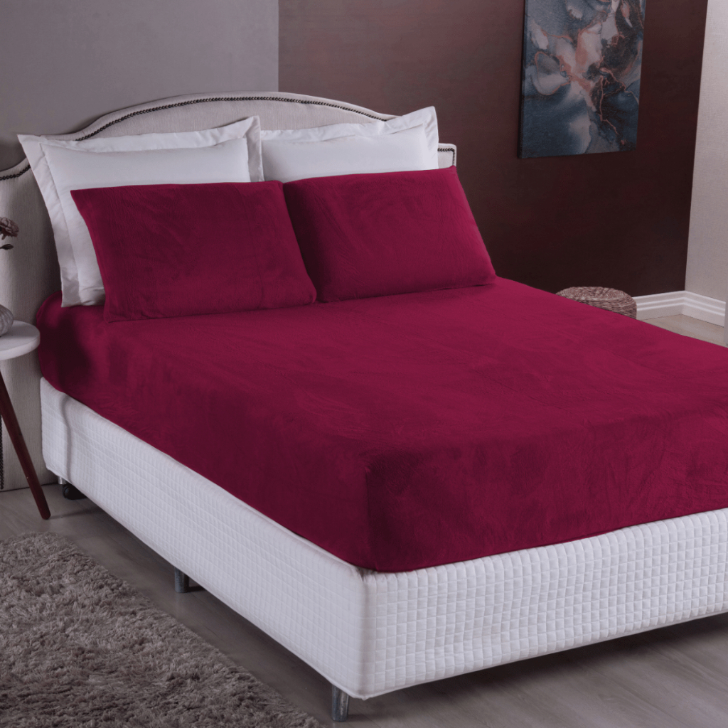 Jogo De Lençol Queen De Plush 3 Peças Manta Soft Com Elástico Toque Macio Varias Cores em Oferta na Shopee