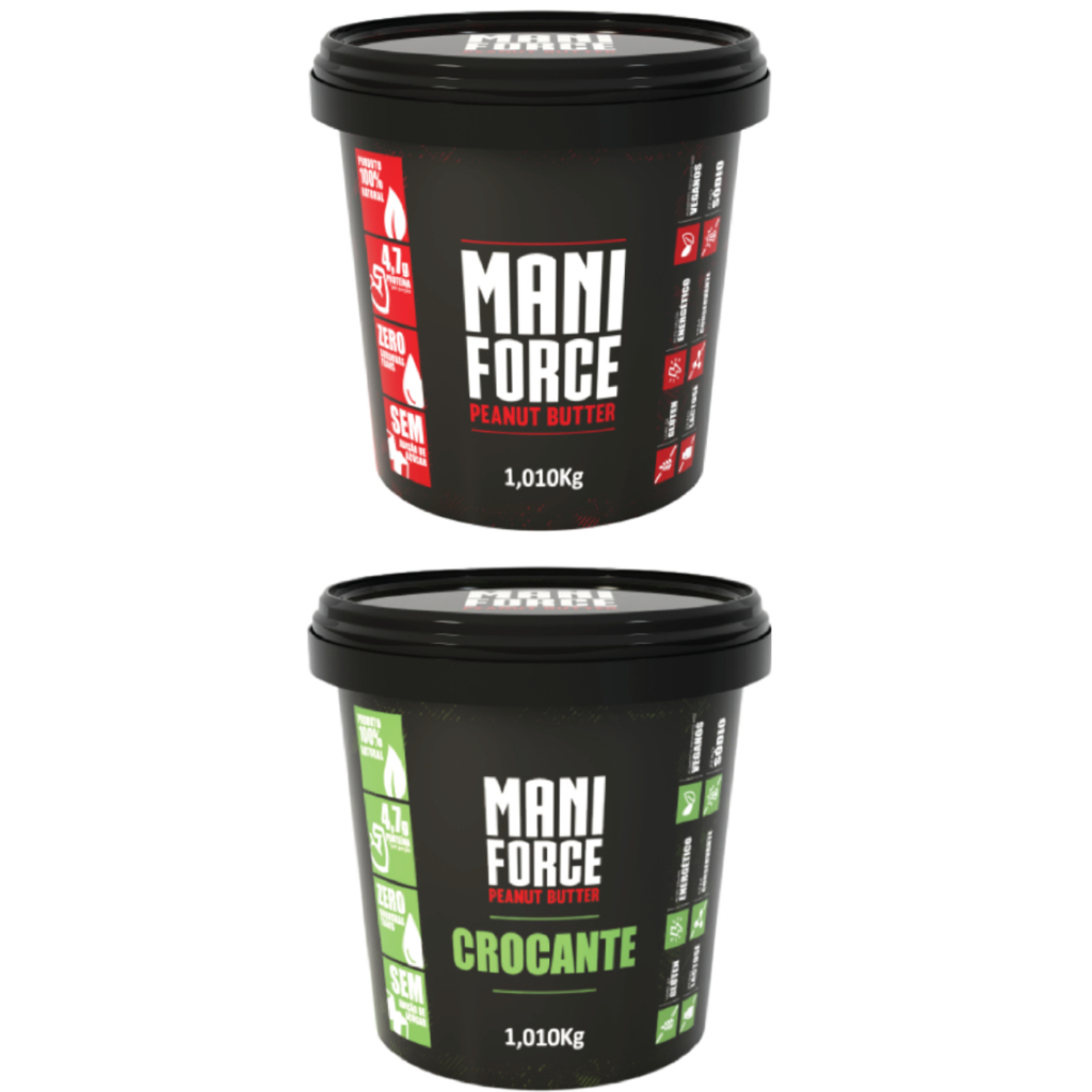 Kit 2 Pastas de Amendoim Integral Maniforce 1kg