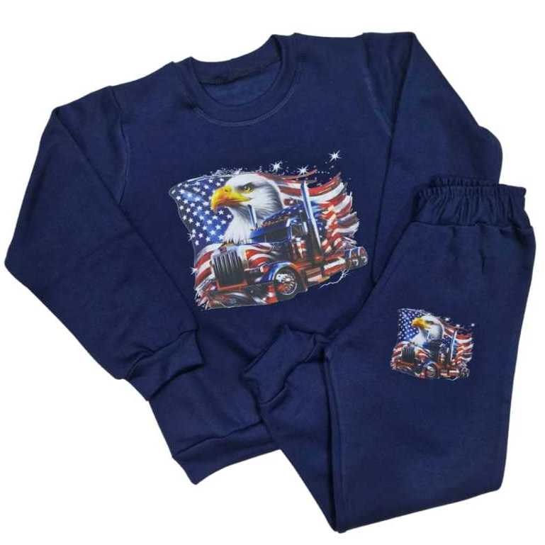 Conjunto de Moletom Infantil Flanelado Quentinho de 01 a 12 anos.