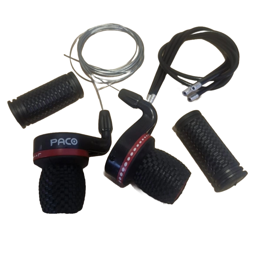 Alavanca Hand Shift 21V com Cabo Conduíte Manopla Preto Paco