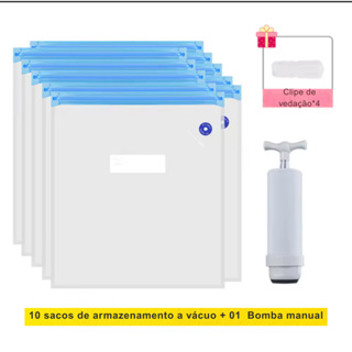 Kit 10 Sacos a Vácuo + Bomba Manual para Filamentos 3D PLA PETG ABS em Oferta na Shopee