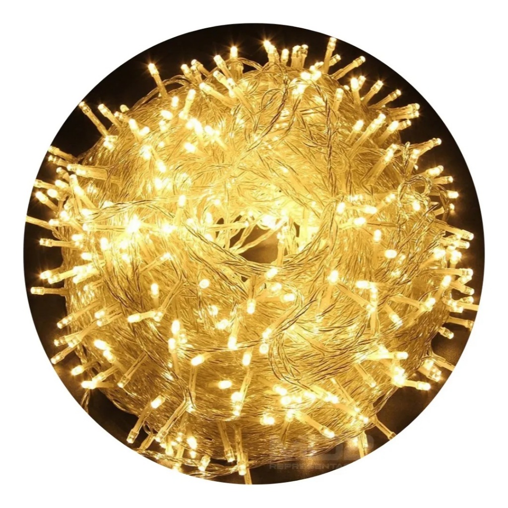 Pisca pisca 100 leds 8 funções 9 metros 127V - enfeite natal Wincy