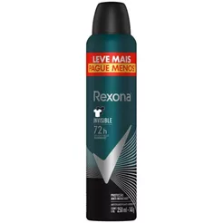 Desodorante Antitranspirante Rexona Men Aerossol Invisible 72h Com 250ml