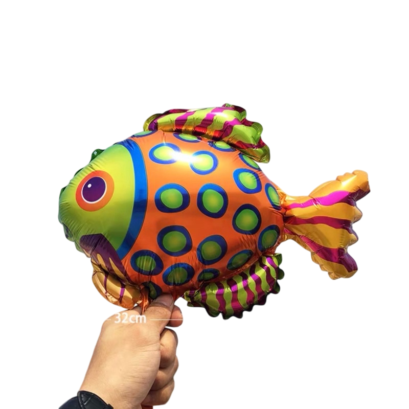 10 Mini Balão Peixe Metalizado 30cm Festa Decoração Fundo Mar C90411 em Oferta na Shopee