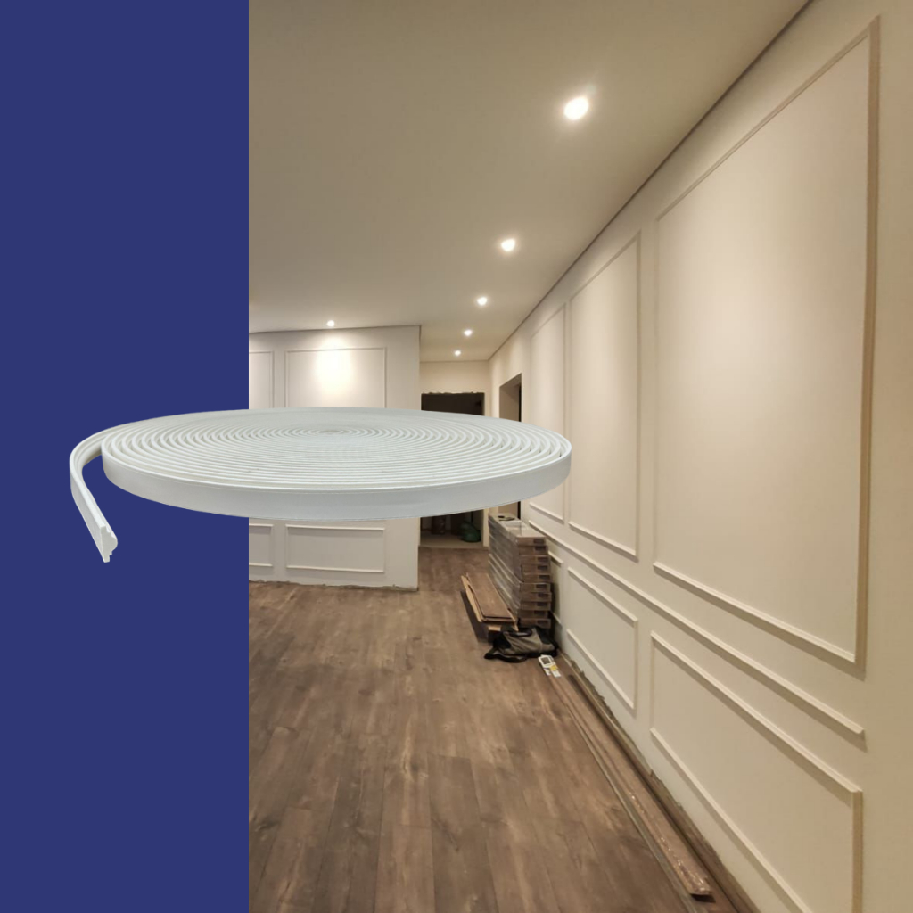 Boiserie Roda Meio de EVA Flexível Autocolante Sirius 2,5cm x 1,5cm