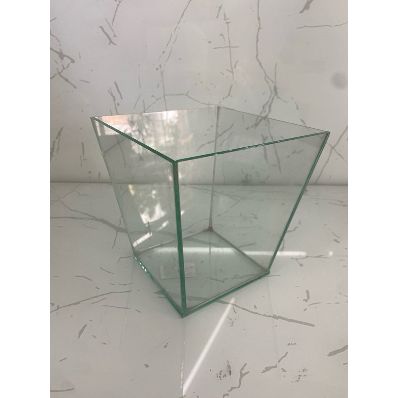 Vaso Vidro Decoraçao Cone 18x18 cachepot para plantas artificiais e naturais