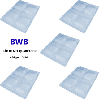 Molde Especial p/ Chocolate BWB 10576 Forma Casquinha Pao de Mel Quadrado Grande Bolo Bombom Brownie em Oferta na Shopee