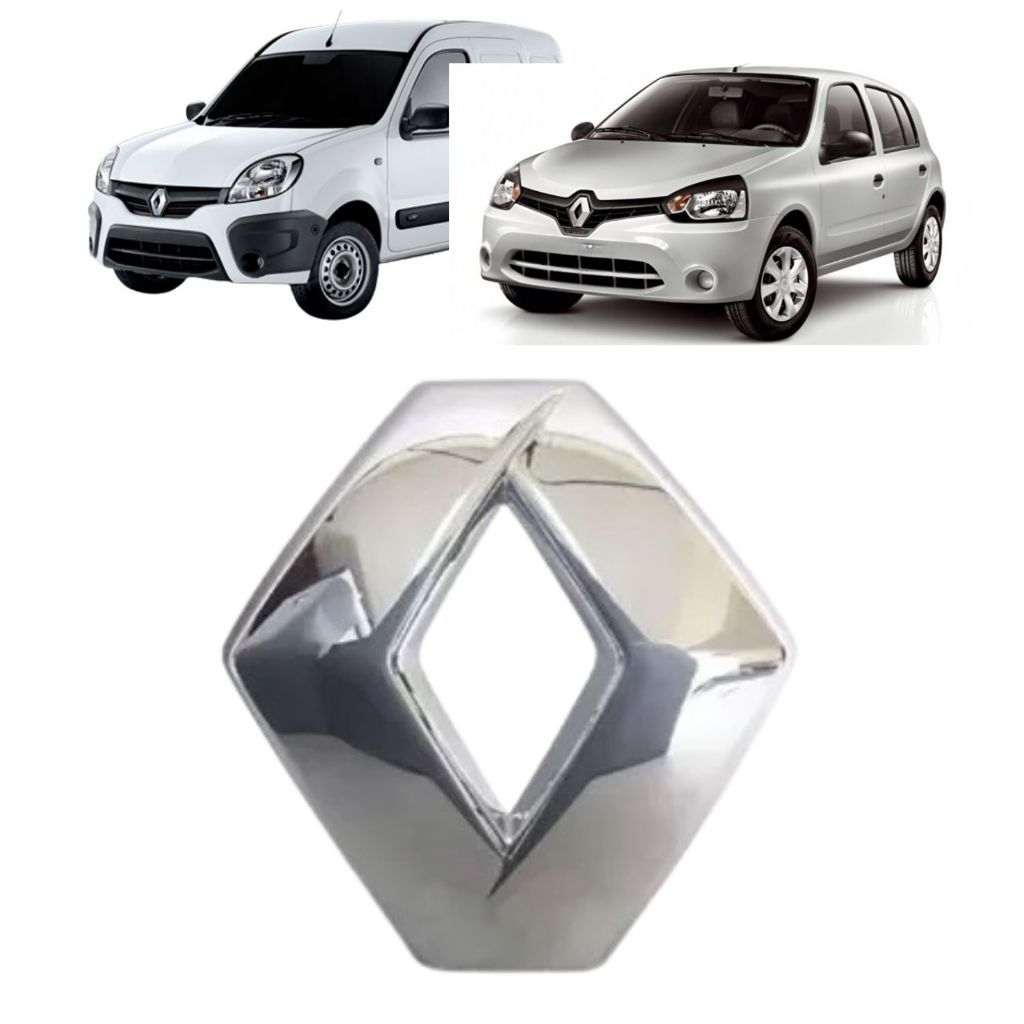 Emblema simbolo Renault da Grade Clio 2014 a 2020 Kangoo 2015 a 2020
