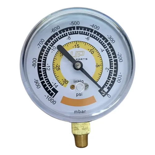 Vacuômetro Analógico Unic Parts -30polhg - 780mm Diâmetro