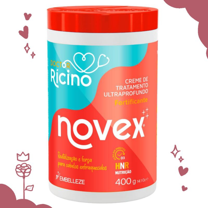 Creme de Tratamento Novex Doctor Rícino 400g - Embelleze