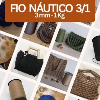 Cordão Fio Náutico 3/1 - 3 mm - 100% Polipropileno - 1kg - GEOTEX em Oferta na Shopee