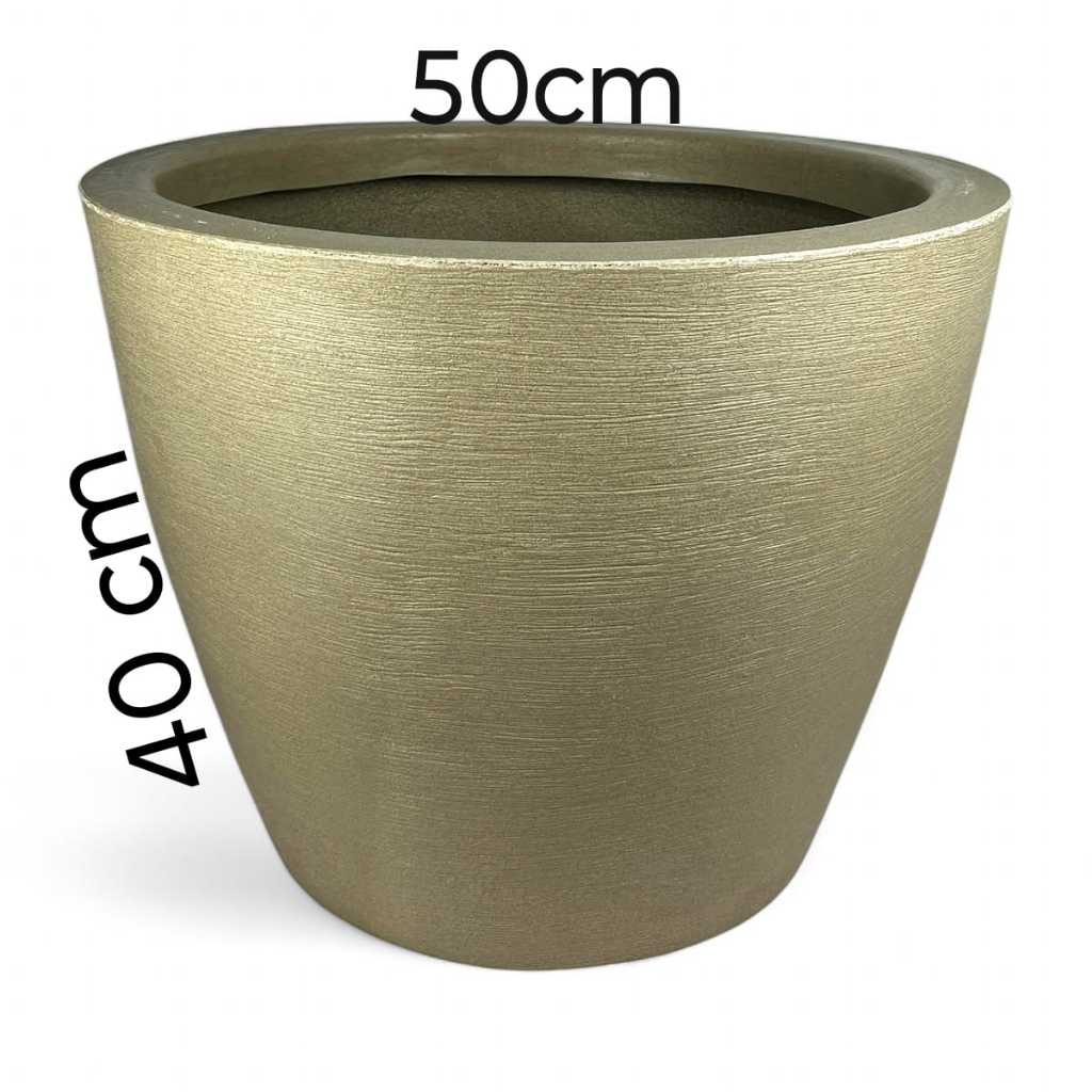 Vaso Grande Para Planta natural Frutifera Jardinagem polietileno moderno luxo Redondo Gigante Jabuticaba Acerola 50X40 em Oferta na Shopee