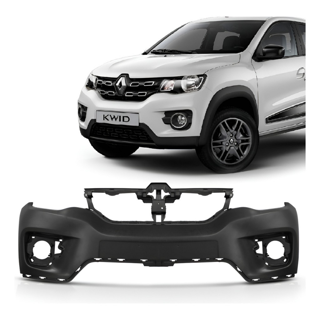 PARACHOQUE KWID 2017 / 2019 DIANTEIRO PRETO SUPERIOR LISO