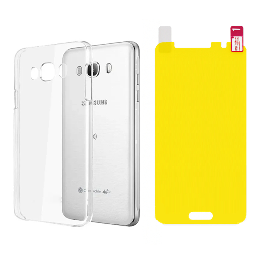 Kit Capa Casca Ovo + Pelicula Gel Para Galaxy J7 2016 Metal  j710
