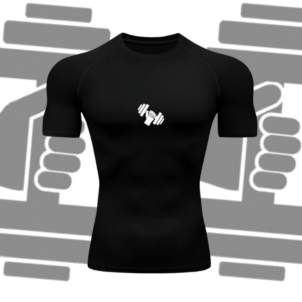 Camiseta De Compressão Para Musculação Masculina Caminhadas Ao Ar Livre Ginástica De Secagem Rápida Respirávelv
