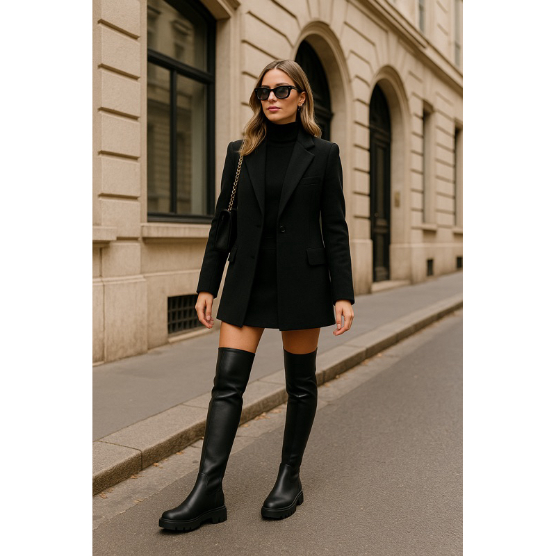 Bota Feminina Cano Baixo Preta: Onde Comprar | BuscaProdutos