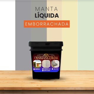 Manta Líquida Emborrachada Impermeabilizante 3,6kg ou 1kg Laje Telhado Parede Anti Mofo Diamancolor em Oferta na Shopee