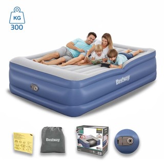 Cama Colchão Inflável Queen 56cm Altura Até 300kg Tritech Casal Com Bomba Embutida + Bolsa Bestway