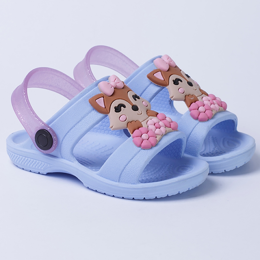 Sandália Infantil Menina Papete Feminina Com Correia Glitter Várias Cores