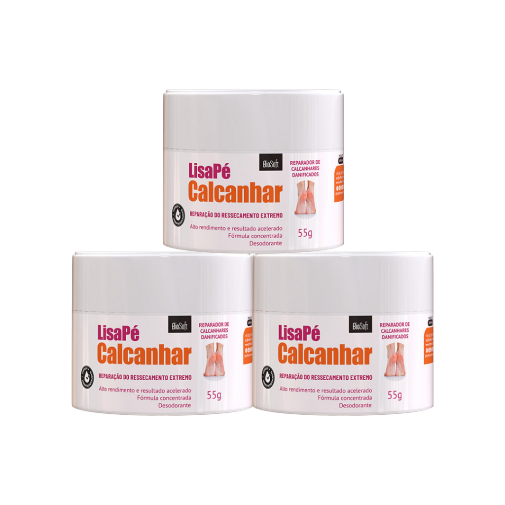 Lisa Pé Calcanhar 55g Biosoft 3 unidades em Oferta na Shopee