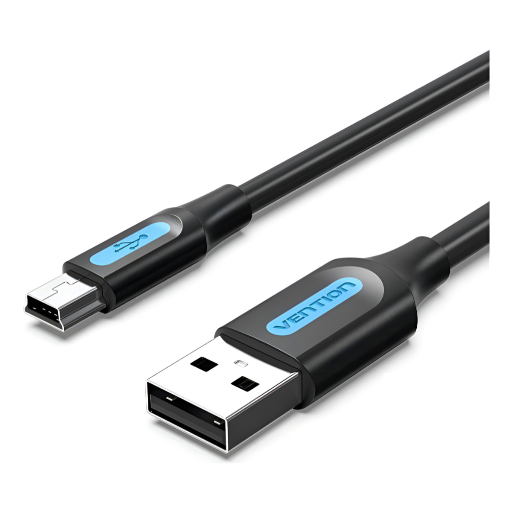 Vention - Cabo USB 2.0 x Mini USB V3 / PS3 / GPS / Câmera - Carregamento Rápido e Dados Estáveis em Oferta na Shopee