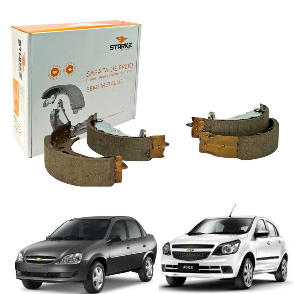 Sapata Lona De Freio Agile Classic Corsa Tigra 1.0 1.4 1.6 1994 A 2014 em Oferta na Shopee