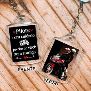 Chaveiro Pilote ou Dirija com cuidado personalizado com foto em Oferta na Shopee