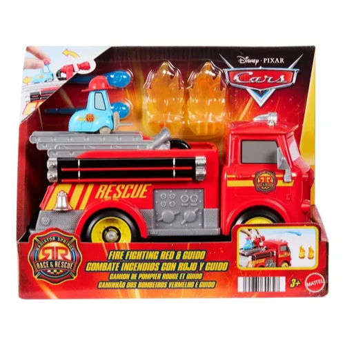 Caminhão de Bombeiros do Filme Carros Disney Ruivo e Guido - Mattel Jfl54 em Oferta na Shopee